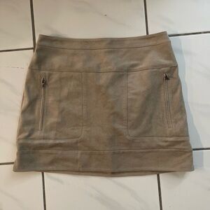 BCBGMaxAzria Beige Mini Skirt